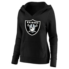 Maxx Crosby Las Vegas Raiders Women's Plus Size Player Name & Number V-Neck Pullover Hoodie Black | Fanatics
