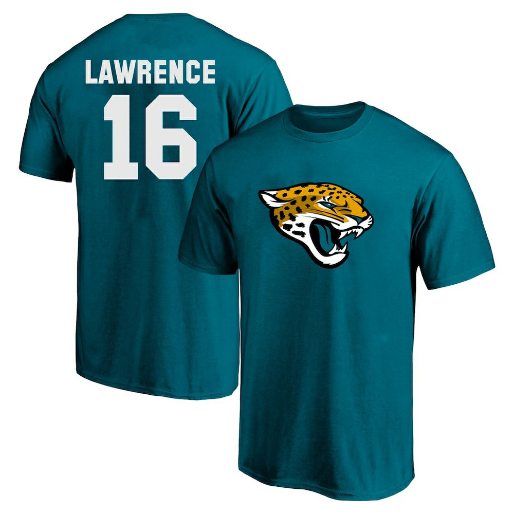 Trevor Lawrence Jacksonville Jaguars Big & Tall Player Name & Number T-Shirt Teal | Fanatics