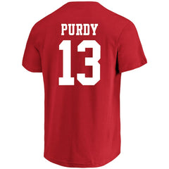 Brock Purdy San Francisco 49ers Big & Tall Player Name & Number T-Shirt Scarlet | Fanatics