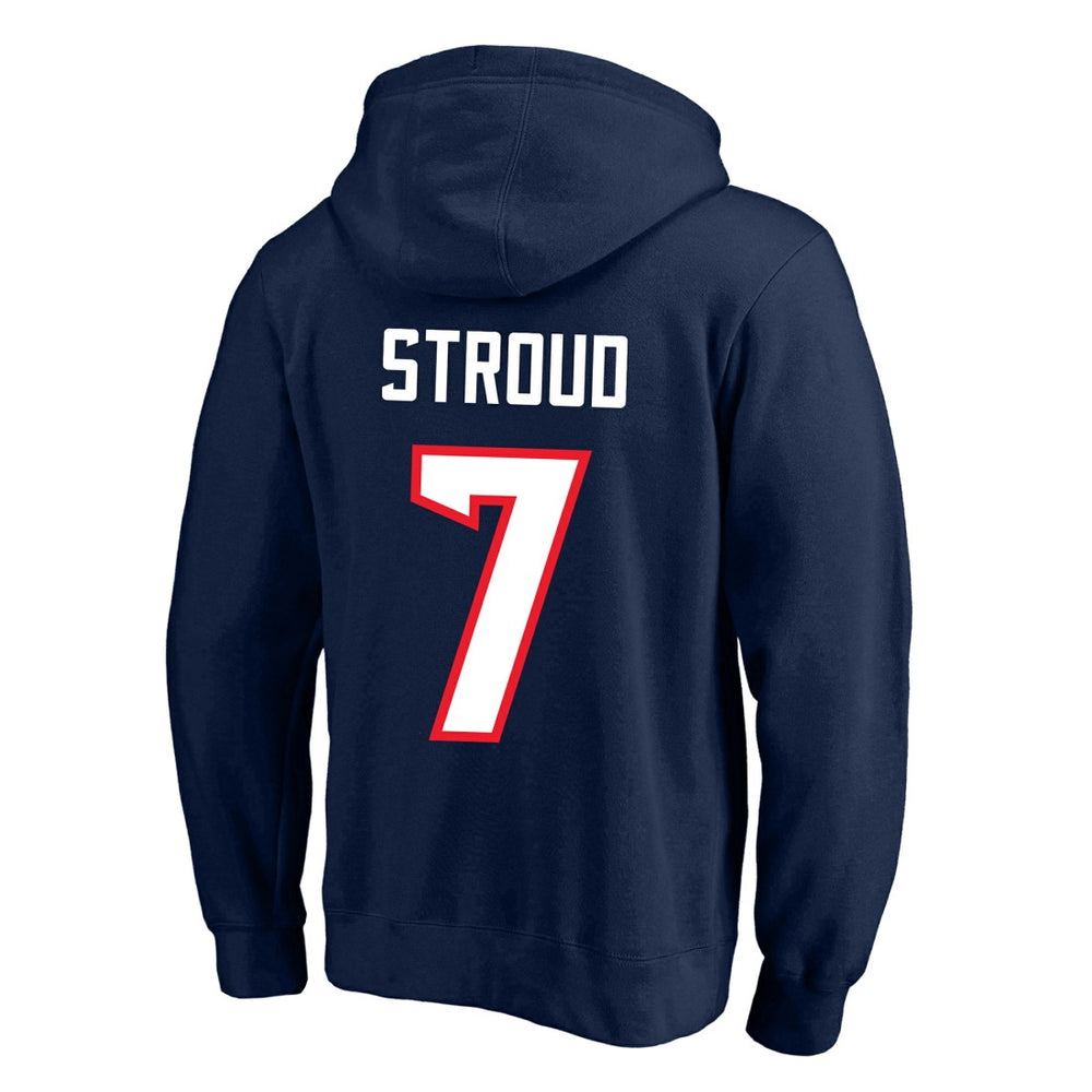 C.J. Stroud Houston Texans Big & Tall Name & Number Fleece Pullover Hoodie Navy | Fanatics