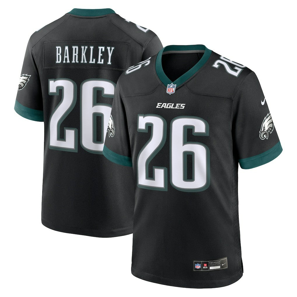 Saquon Barkley Philadelphia Eagles Alternate Game Jersey Black | Nike for Sale