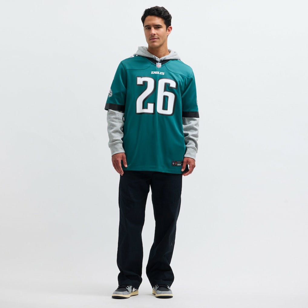 Saquon Barkley Philadelphia Eagles Game Player Jersey Midnight Green | Nike for Sale