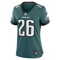 Saquon Barkley Philadelphia Eagles Women's Game Player Jersey Midnight Green | Nike for Sale