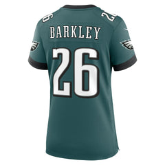 Saquon Barkley Philadelphia Eagles Women's Game Player Jersey Midnight Green | Nike for Sale