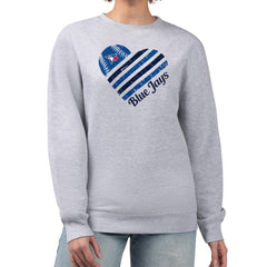 Toronto Blue Jays G-III 4Her by Carl Banks Women's Heart Logo Fleece Pullover Sweatshirt - MLB