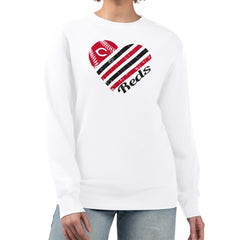 Cincinnati Reds G-III 4Her by Carl Banks Women's Heart Logo Fleece Pullover Sweatshirt - MLB