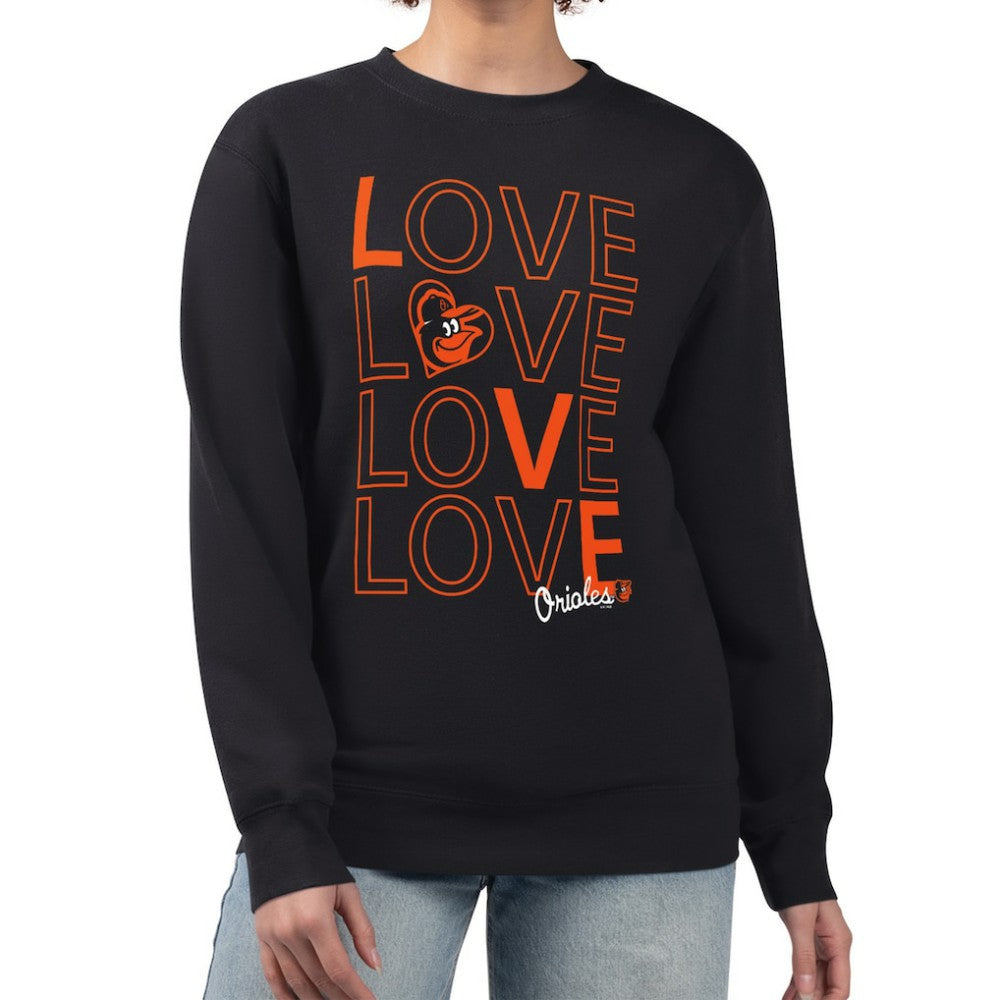 Baltimore Orioles G-III 4Her by Carl Banks Women's Love Team Logo Fleece Pullover Sweatshirt - MLB