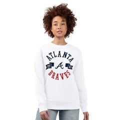 Atlanta Braves G-III 4Her by Carl Banks Women's Team Logo Fleece Pullover Sweatshirt - MLB