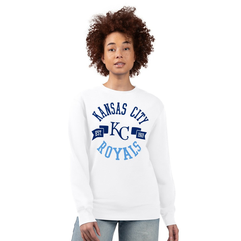 Kansas City Royals G-III 4Her by Carl Banks Women's Team Logo Fleece Pullover Sweatshirt - MLB