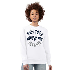 New York Yankees G-III 4Her by Carl Banks Women's Team Logo Fleece Pullover Sweatshirt - MLB
