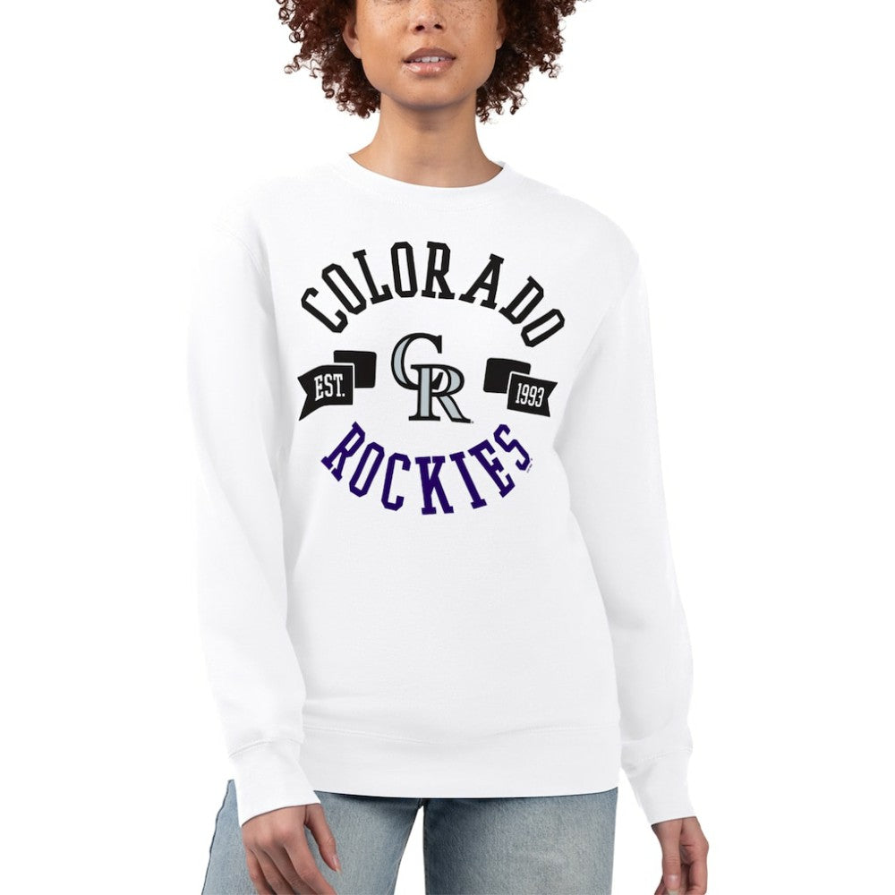 Colorado Rockies G-III 4Her by Carl Banks Women's Team Logo Fleece Pullover Sweatshirt - MLB