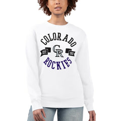 Colorado Rockies G-III 4Her by Carl Banks Women's Team Logo Fleece Pullover Sweatshirt - MLB