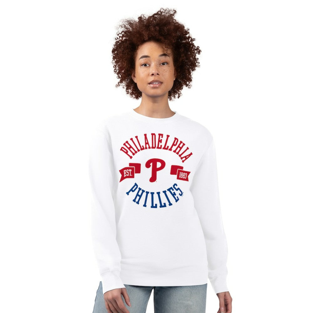 Philadelphia Phillies G-III 4Her by Carl Banks Women's Team Logo Fleece Pullover Sweatshirt - MLB