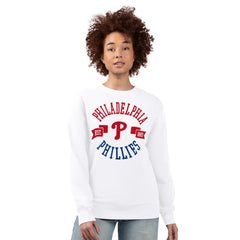 Philadelphia Phillies G-III 4Her by Carl Banks Women's Team Logo Fleece Pullover Sweatshirt - MLB