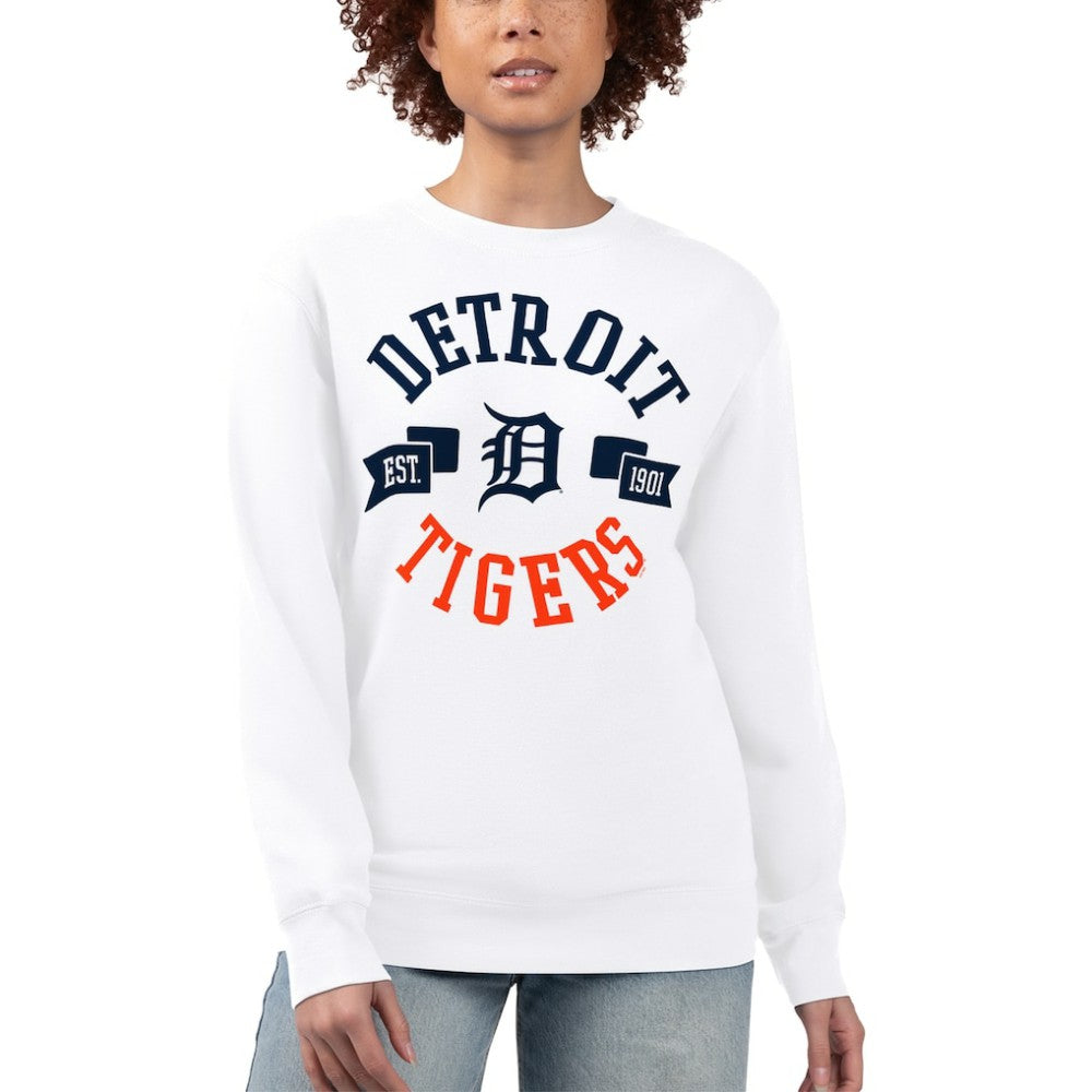 Detroit Tigers G-III 4Her by Carl Banks Women's Team Logo Fleece Pullover Sweatshirt - MLB
