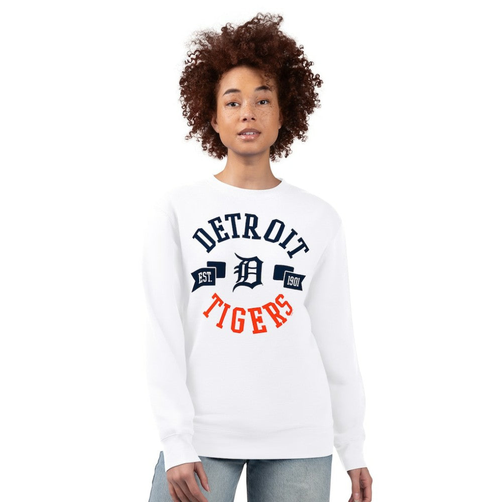 Detroit Tigers G-III 4Her by Carl Banks Women's Team Logo Fleece Pullover Sweatshirt - MLB