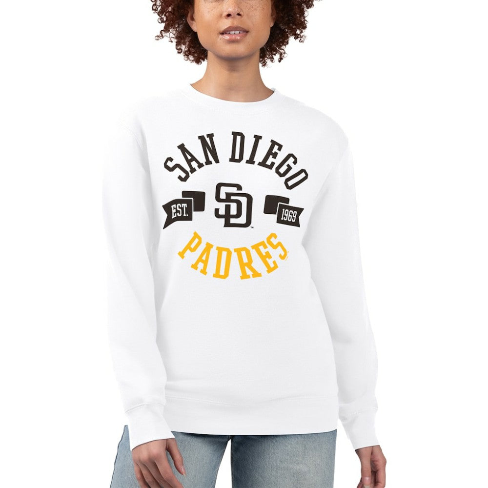 San Diego Padres G-III 4Her by Carl Banks Women's Team Logo Fleece Pullover Sweatshirt - MLB