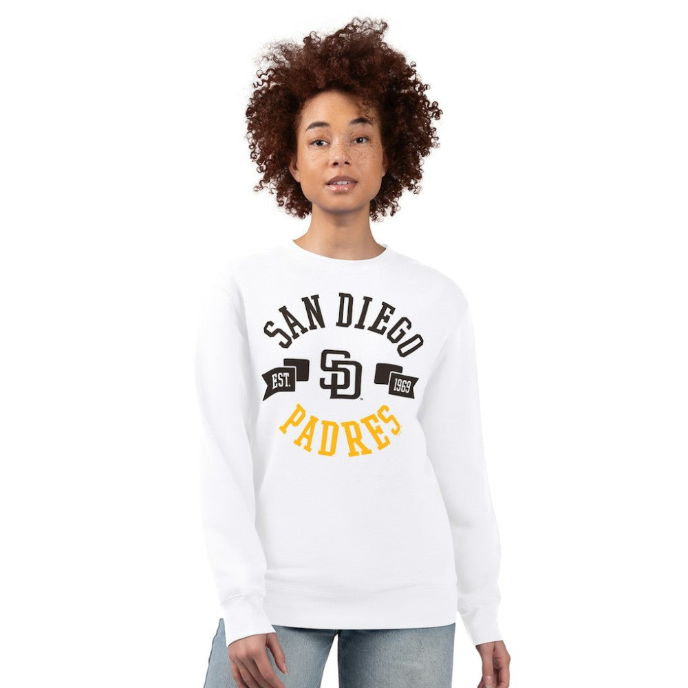 San Diego Padres G-III 4Her by Carl Banks Women's Team Logo Fleece Pullover Sweatshirt - MLB