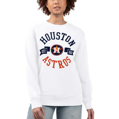 Houston Astros G-III 4Her by Carl Banks Women's Team Logo Fleece Pullover Sweatshirt - MLB