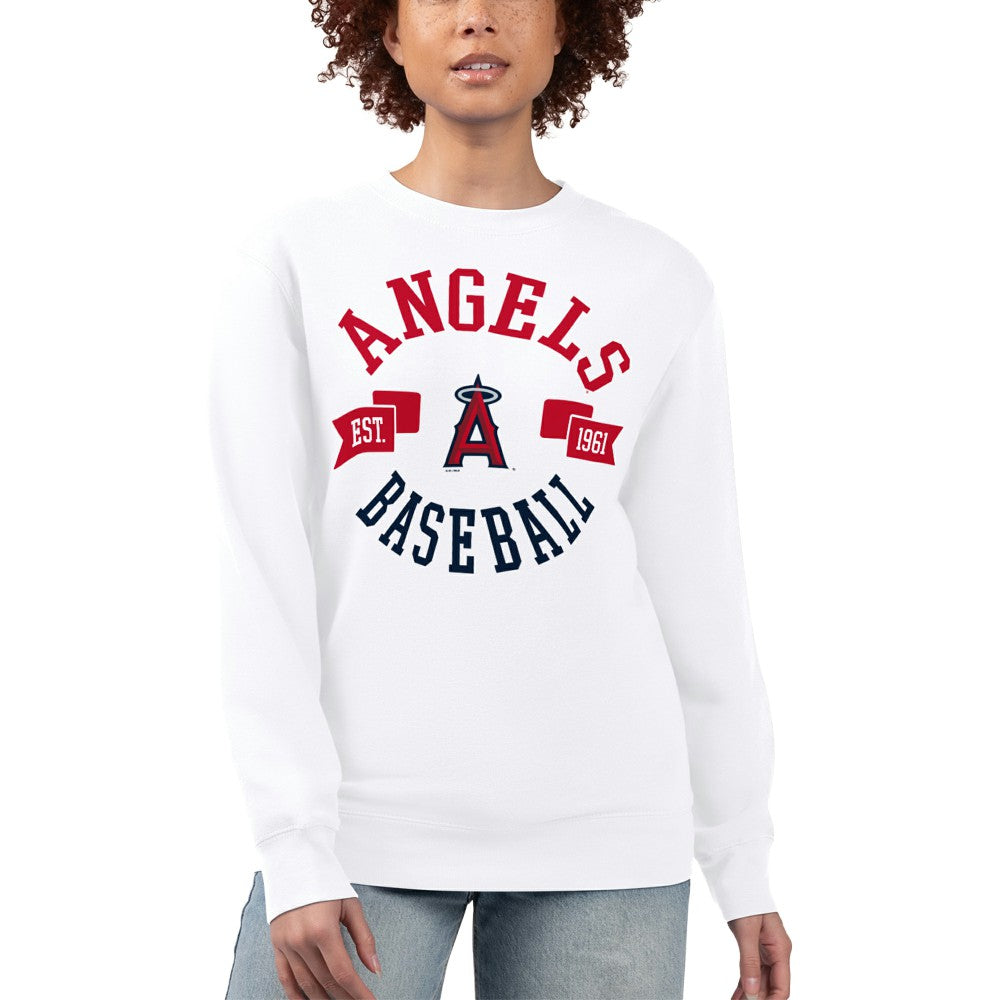 Los Angeles Angels G-III 4Her by Carl Banks Women's Team Logo Fleece Pullover Sweatshirt - MLB