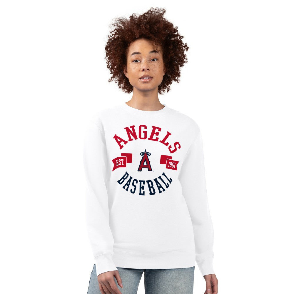 Los Angeles Angels G-III 4Her by Carl Banks Women's Team Logo Fleece Pullover Sweatshirt - MLB