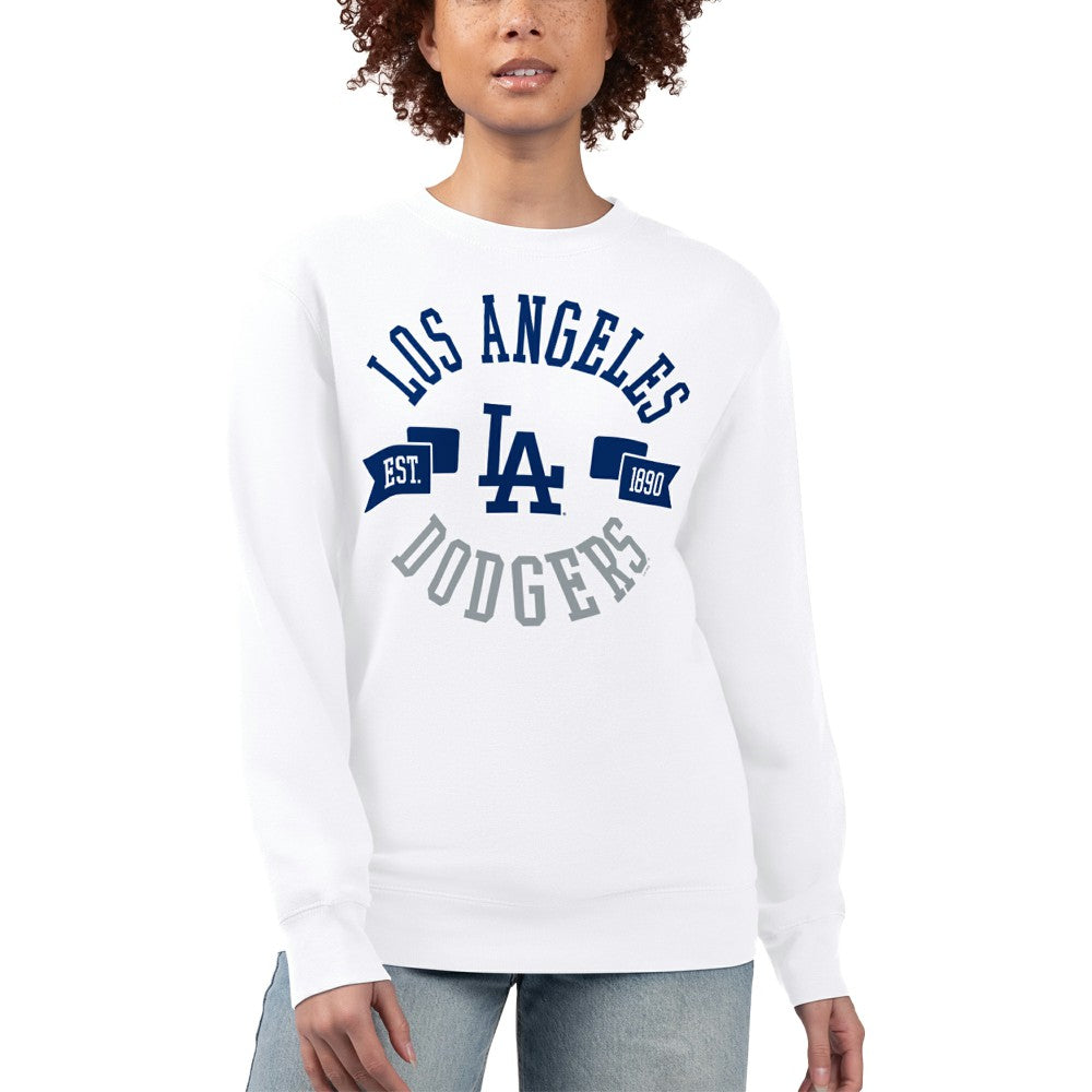 Los Angeles Dodgers G-III 4Her by Carl Banks Women's Team Logo Fleece Pullover Sweatshirt - MLB