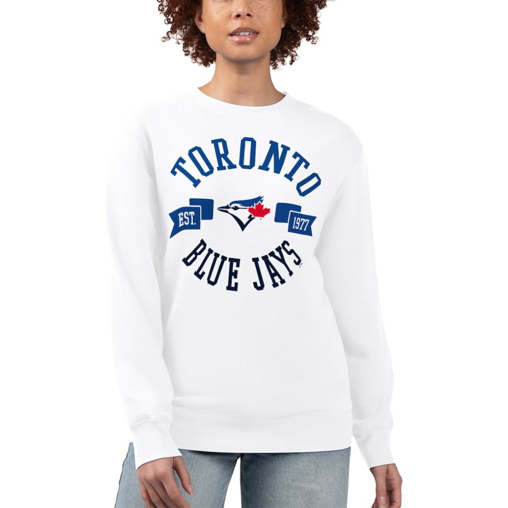 Toronto Blue Jays G-III 4Her by Carl Banks Women's Team Logo Fleece Pullover Sweatshirt - MLB