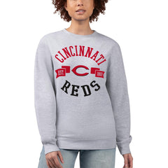 Cincinnati Reds G-III 4Her by Carl Banks Women's Team Logo Fleece Pullover Sweatshirt - MLB
