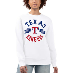 Texas Rangers G-III 4Her by Carl Banks Women's Team Logo Fleece Pullover Sweatshirt - MLB