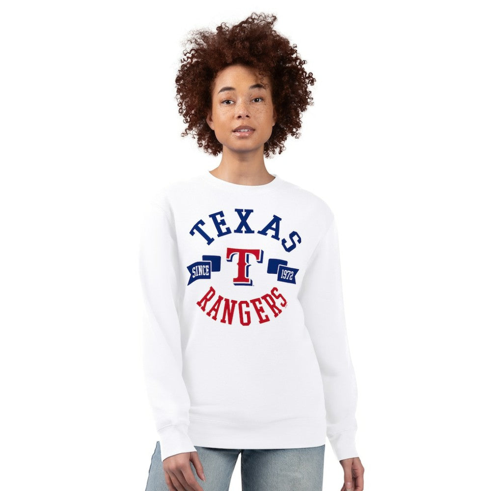 Texas Rangers G-III 4Her by Carl Banks Women's Team Logo Fleece Pullover Sweatshirt - MLB