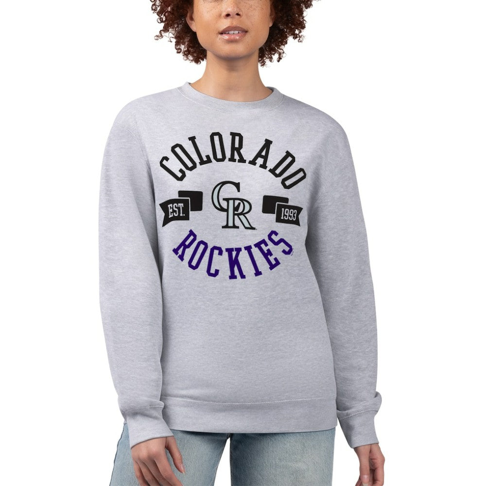 Colorado Rockies G-III 4Her by Carl Banks Women's Team Logo Fleece Pullover Sweatshirt - MLB