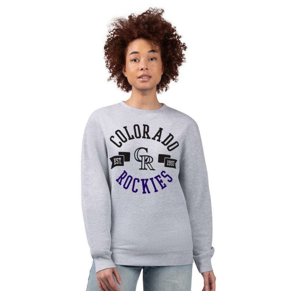 Colorado Rockies G-III 4Her by Carl Banks Women's Team Logo Fleece Pullover Sweatshirt - MLB