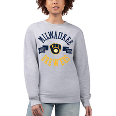 Milwaukee Brewers G-III 4Her by Carl Banks Women's Team Logo Fleece Pullover Sweatshirt - MLB