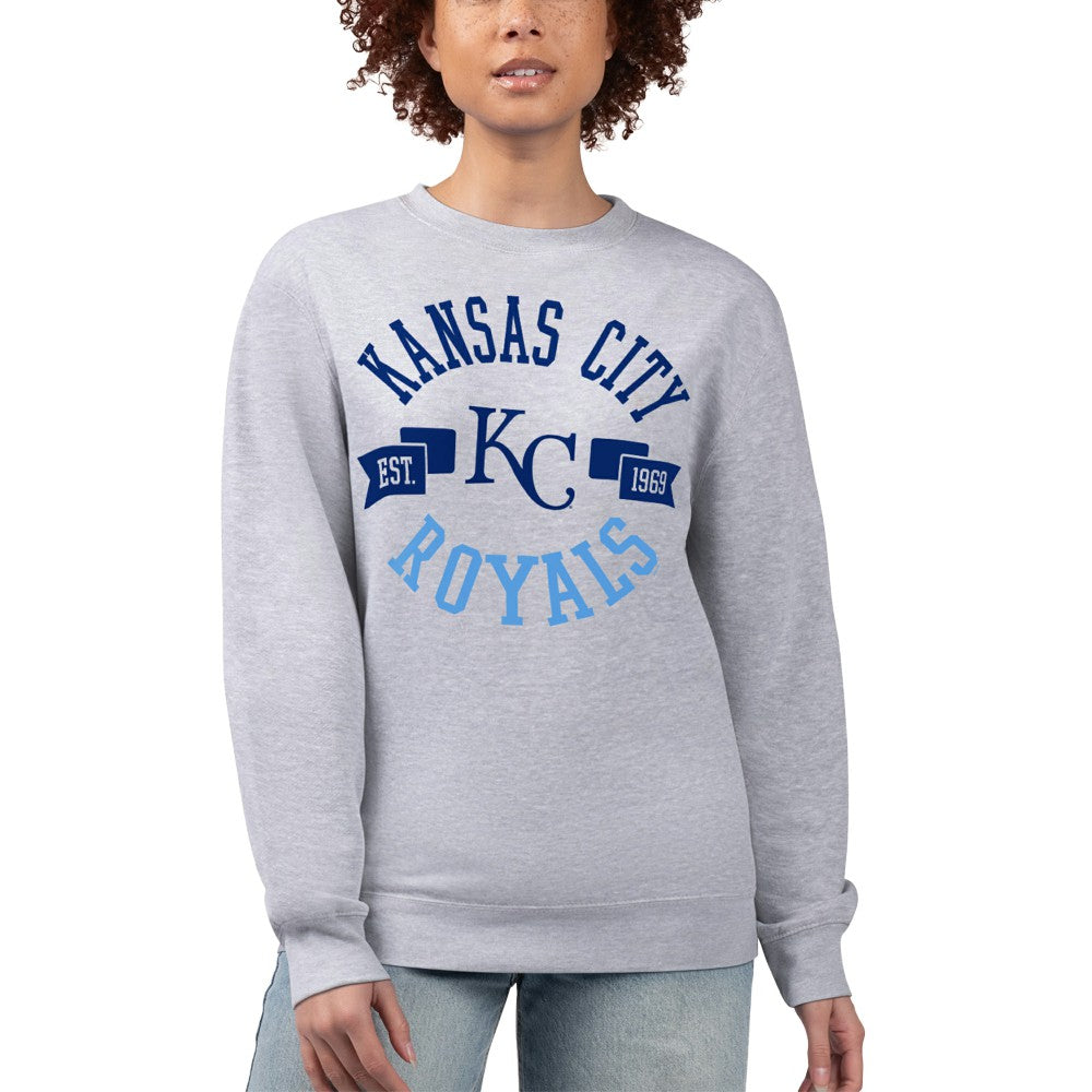 Kansas City Royals G-III 4Her by Carl Banks Women's Team Logo Fleece Pullover Sweatshirt - MLB