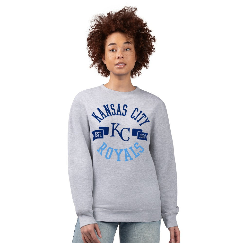 Kansas City Royals G-III 4Her by Carl Banks Women's Team Logo Fleece Pullover Sweatshirt - MLB