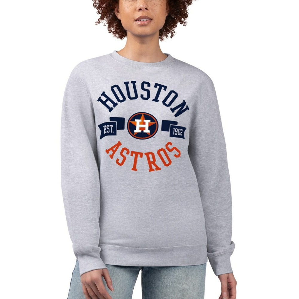 Houston Astros G-III 4Her by Carl Banks Women's Team Logo Fleece Pullover Sweatshirt - MLB