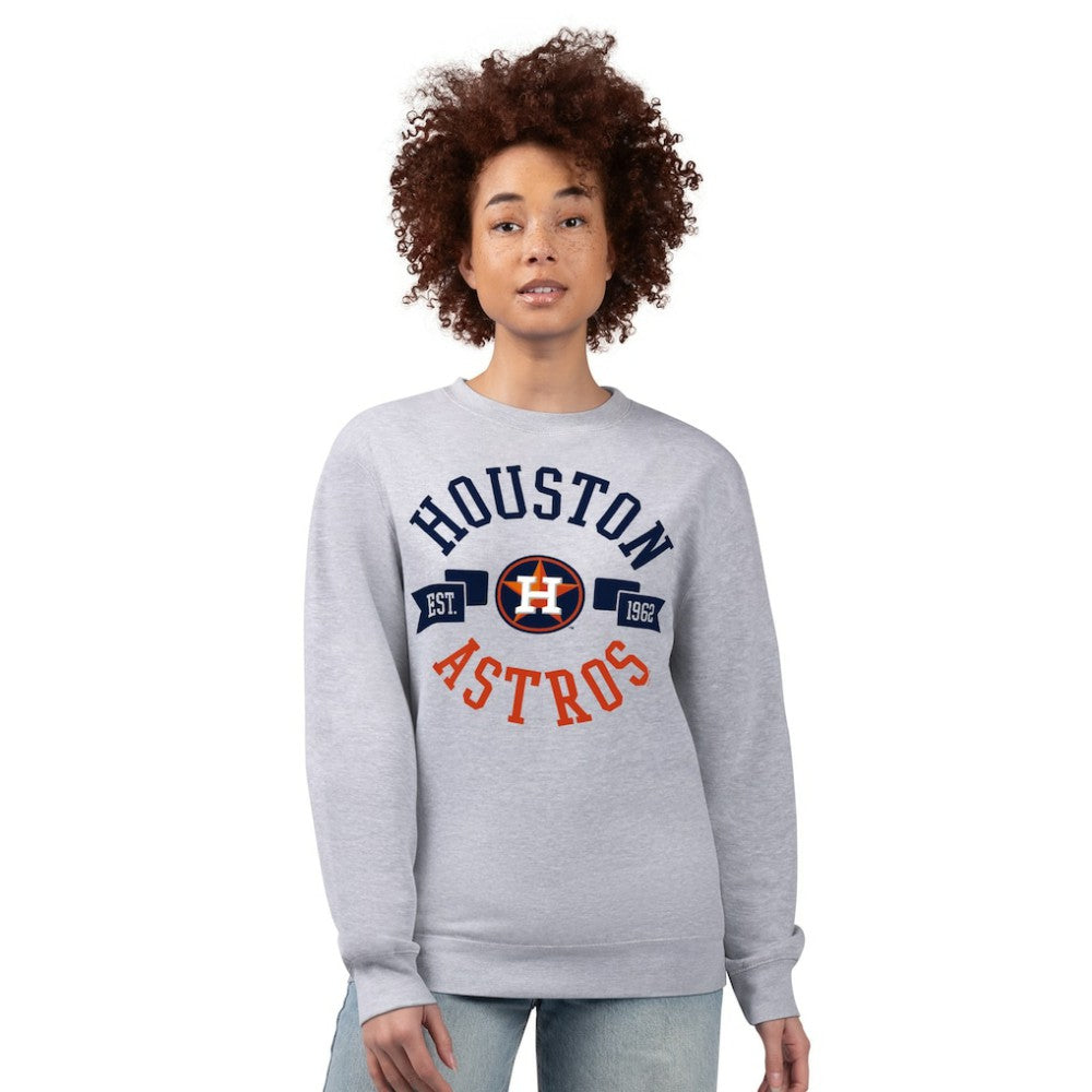 Houston Astros G-III 4Her by Carl Banks Women's Team Logo Fleece Pullover Sweatshirt - MLB