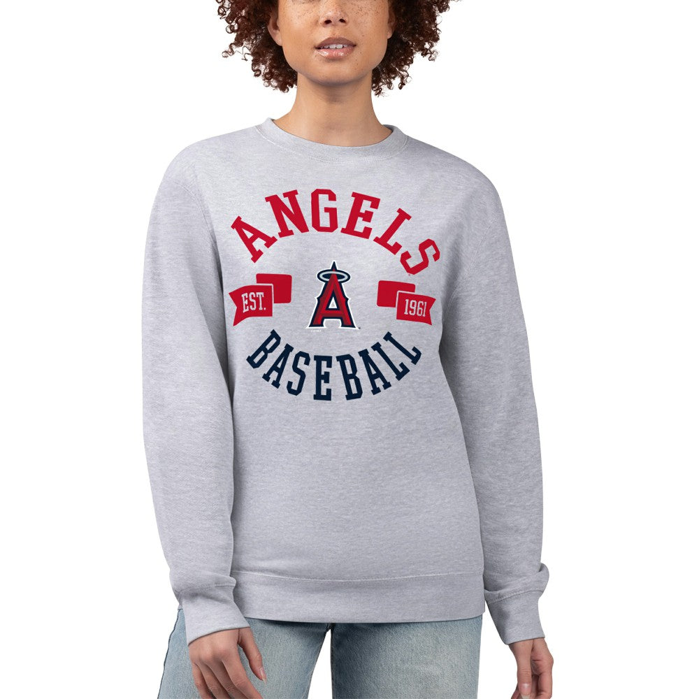 Los Angeles Angels G-III 4Her by Carl Banks Women's Team Logo Fleece Pullover Sweatshirt - MLB