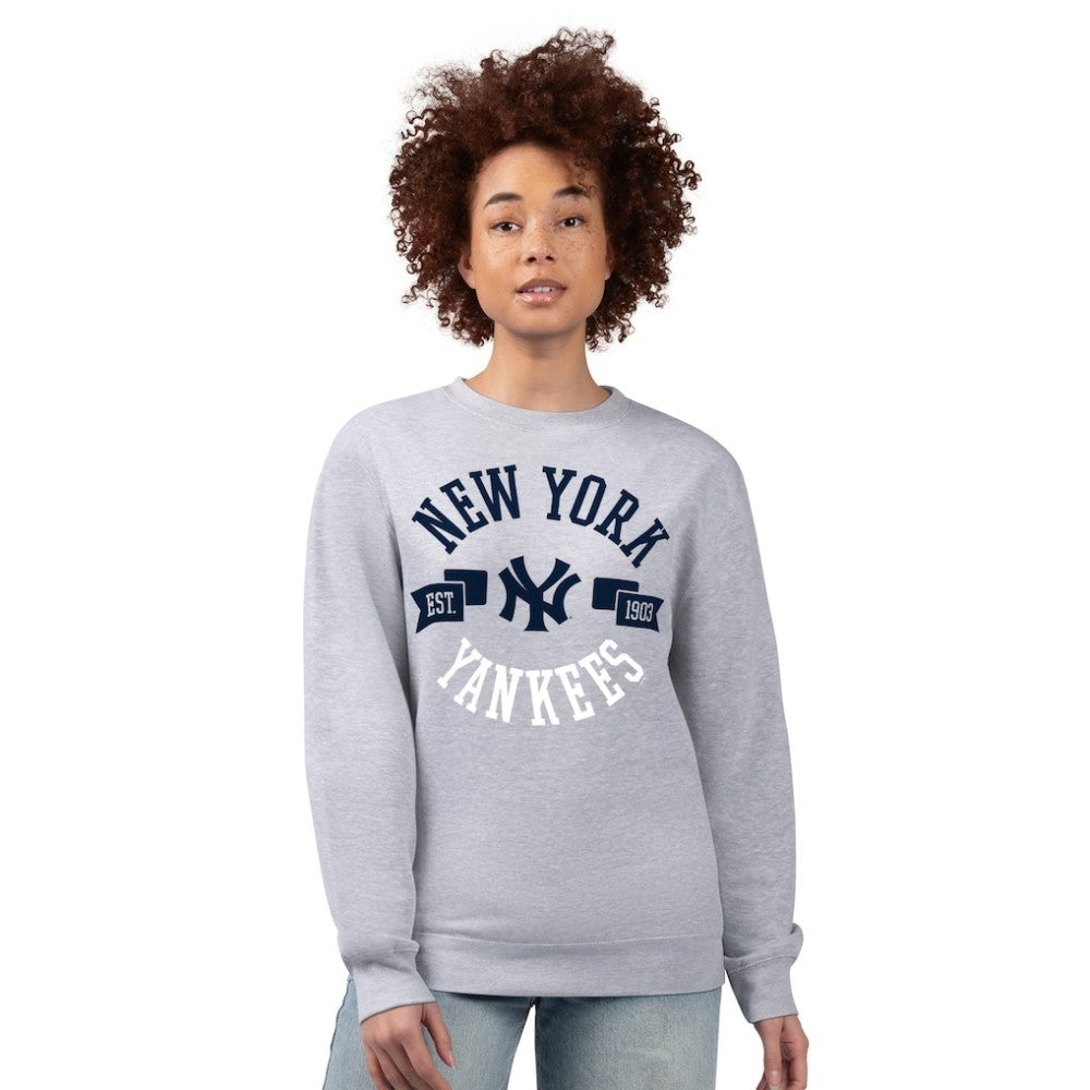 New York Yankees G-III 4Her by Carl Banks Women's Team Logo Fleece Pullover Sweatshirt - MLB