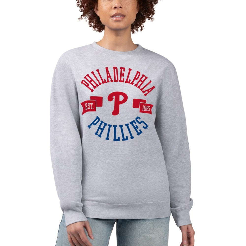 Philadelphia Phillies G-III 4Her by Carl Banks Women's Team Logo Fleece Pullover Sweatshirt - MLB