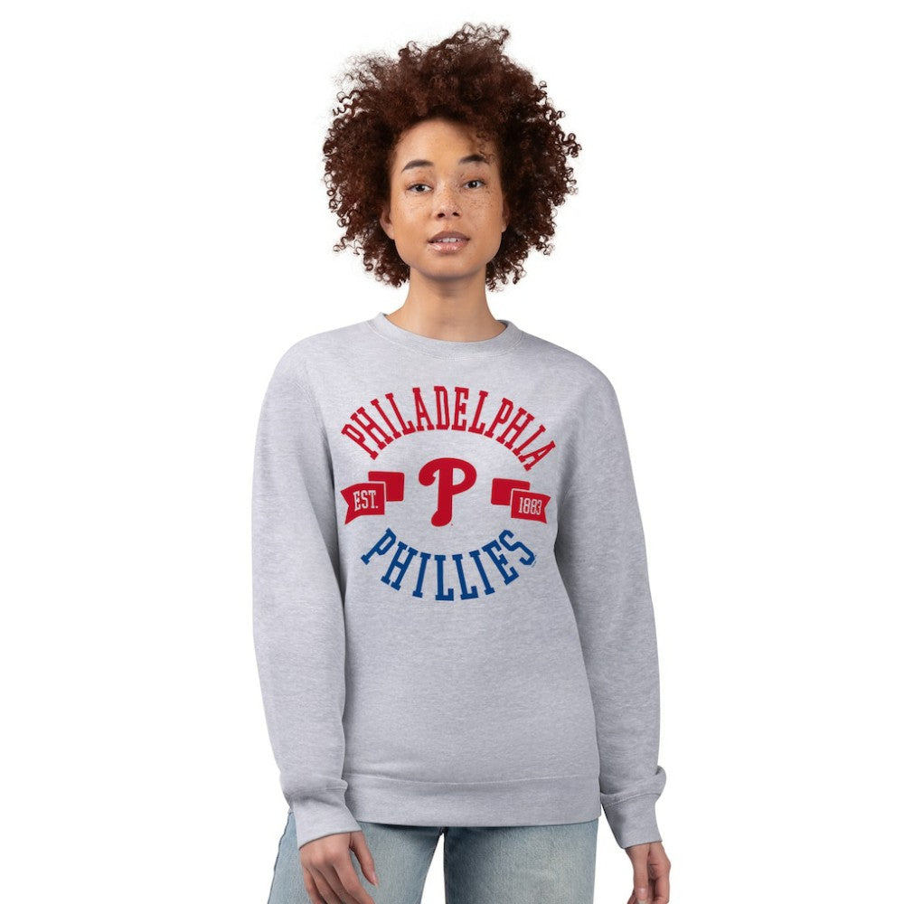 Philadelphia Phillies G-III 4Her by Carl Banks Women's Team Logo Fleece Pullover Sweatshirt - MLB