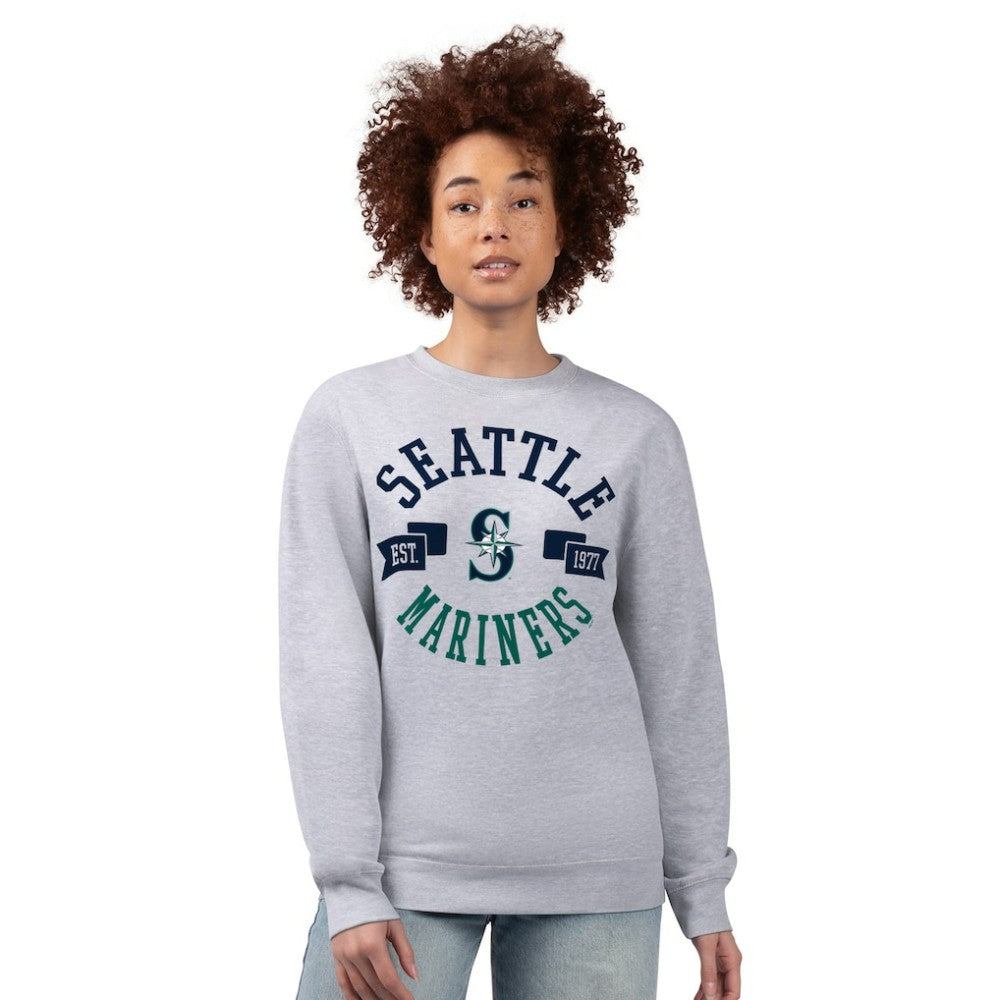 Seattle Mariners G-III 4Her by Carl Banks Women's Team Logo Fleece Pullover Sweatshirt - MLB