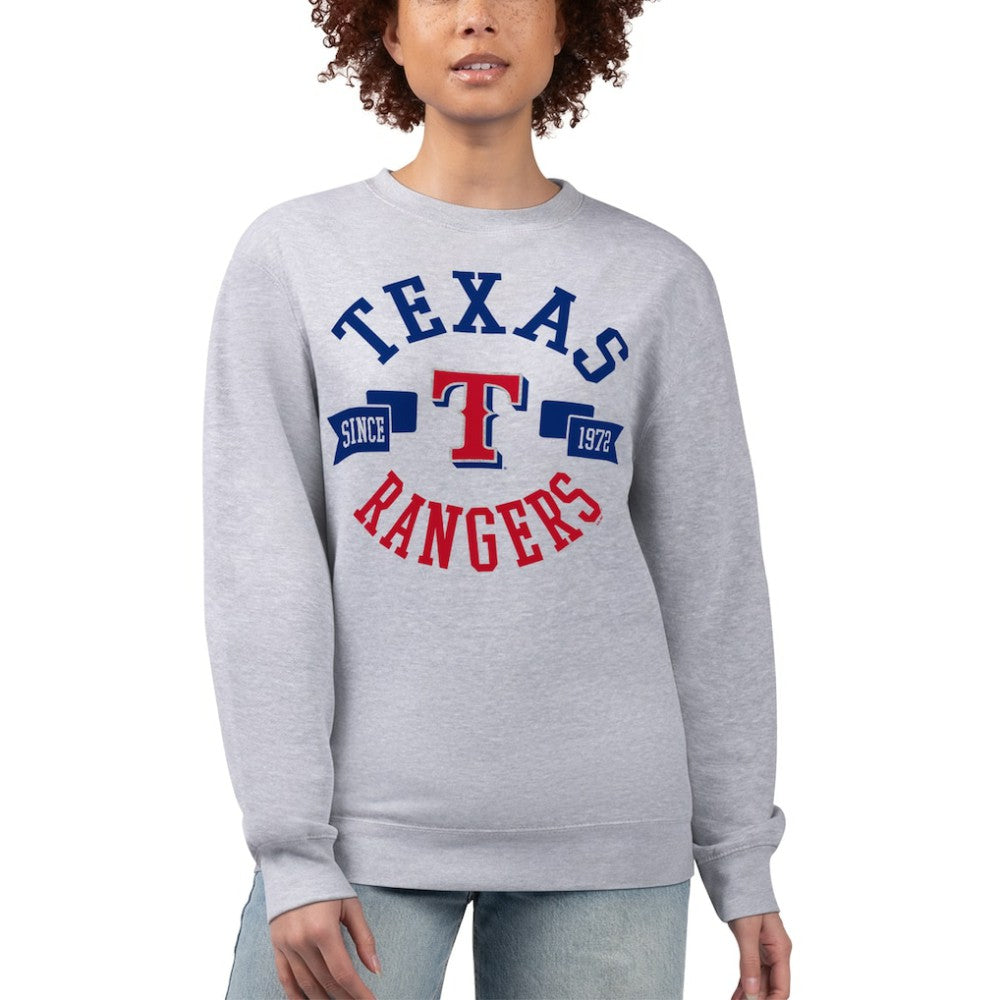 Texas Rangers G-III 4Her by Carl Banks Women's Team Logo Fleece Pullover Sweatshirt - MLB