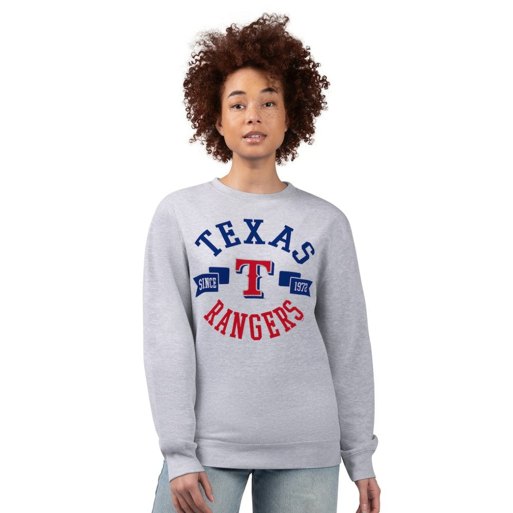 Texas Rangers G-III 4Her by Carl Banks Women's Team Logo Fleece Pullover Sweatshirt - MLB
