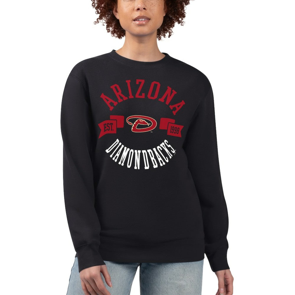 Arizona Diamondbacks G-III 4Her by Carl Banks Women's Team Logo Fleece Pullover Sweatshirt - MLB