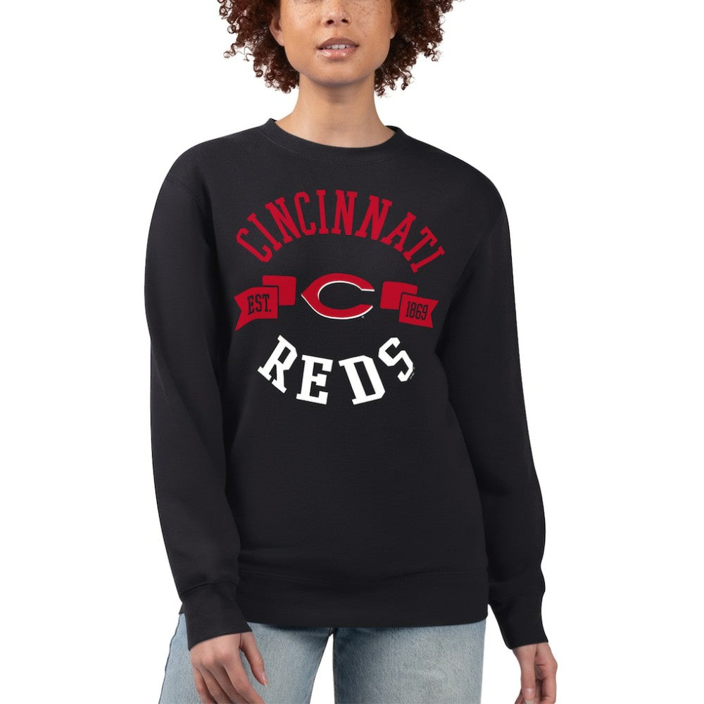 Cincinnati Reds G-III 4Her by Carl Banks Women's Team Logo Fleece Pullover Sweatshirt - MLB