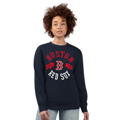Boston Red Sox G-III 4Her by Carl Banks Women's Team Logo Fleece Pullover Sweatshirt - MLB