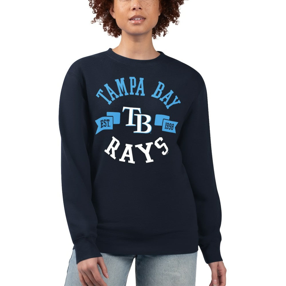 Tampa Bay Rays G-III 4Her by Carl Banks Women's Team Logo Fleece Pullover Sweatshirt - MLB