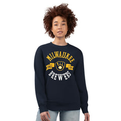 Milwaukee Brewers G-III 4Her by Carl Banks Women's Team Logo Fleece Pullover Sweatshirt - MLB