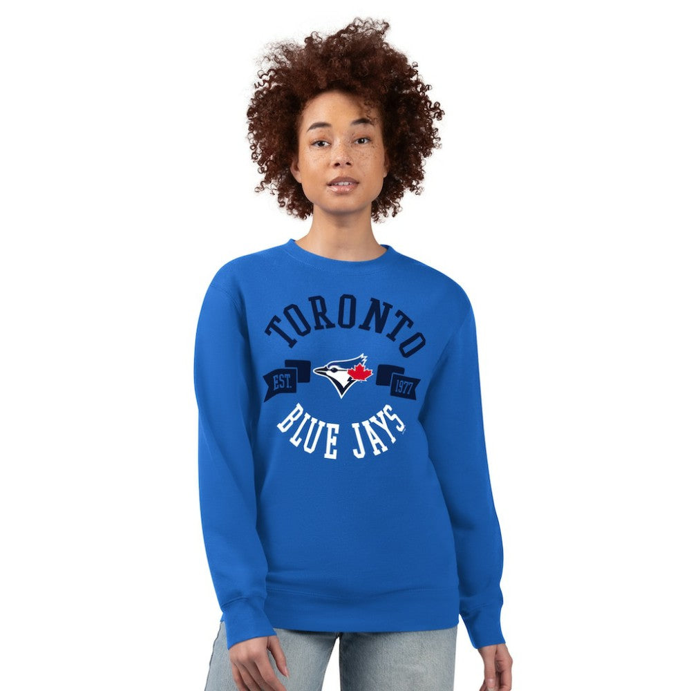 Toronto Blue Jays G-III 4Her by Carl Banks Women's Team Logo Fleece Pullover Sweatshirt - MLB